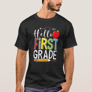 1年生チーム こんにちは 小学校の先生 キッズバック Tシャツ