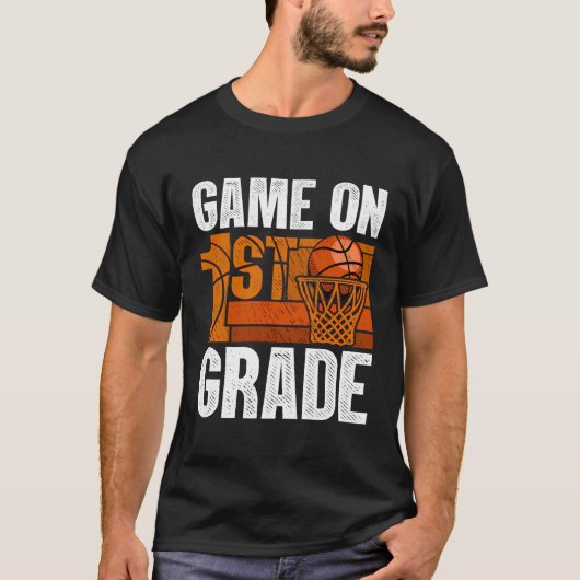 1年生バスケットボール新学期第1戦 Tシャツ (正面)