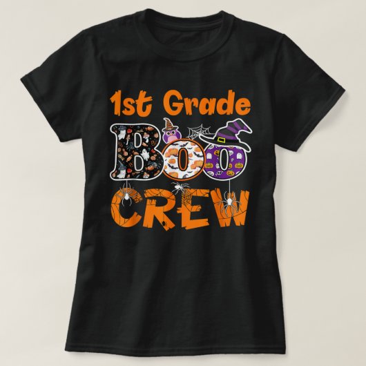 1年生ブクルー先生学生おかしなハロウィーン Tシャツ (デザイン正面)