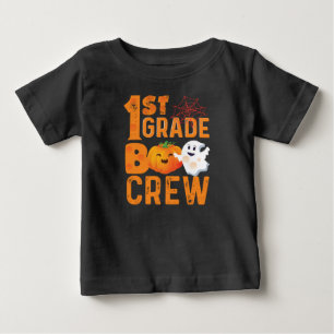 1年生ブークルーハロウィーンかわいいカボチャ ベビーTシャツ