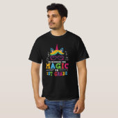 1年生ユニコーンのバックトゥスクールキッズTシャツ Tシャツ (正面フル)