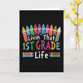 1年生ライフ新学期先生キッドスクワッド カード (黄色い花)