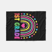 1年生レインボーガールズボーイズ先生チーム1st Gr フリースブランケット (正面(横))