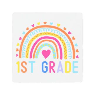 1年生レインボーガールズボーイズ先生ハローファーストG メタルプリント