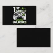 1年生レベルのアンロックゲーマー学校の初日 名刺 (正面/裏面)