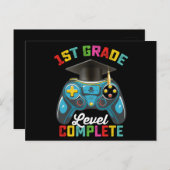 1年生レベル完全卒業ゲーミングゲーマー ポストカード (正面/裏面)