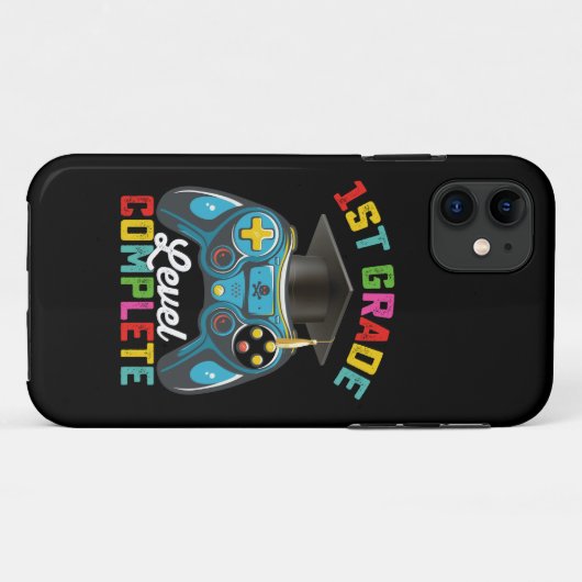 1年生レベル完全卒業ゲーミングゲーマー Case-Mate iPhoneケース (裏面(横))