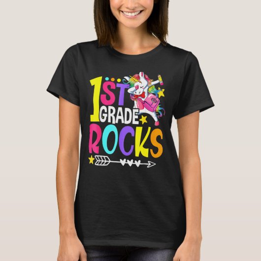 1年生ロックチーム1年生新学期ユニー Tシャツ (正面)