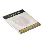 1年生先生のヴィンテージスタイル ノートパッド (アングル)