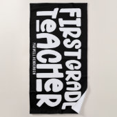 1年生先生カスタム ビーチタオル (正面)