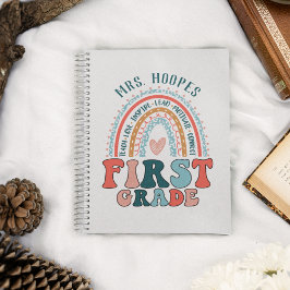 1年生先生ギフトハードカバー虹スパイラル ノートブック