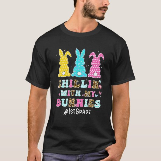 1年生先生バニーラバーイースターとチリン Tシャツ (正面)