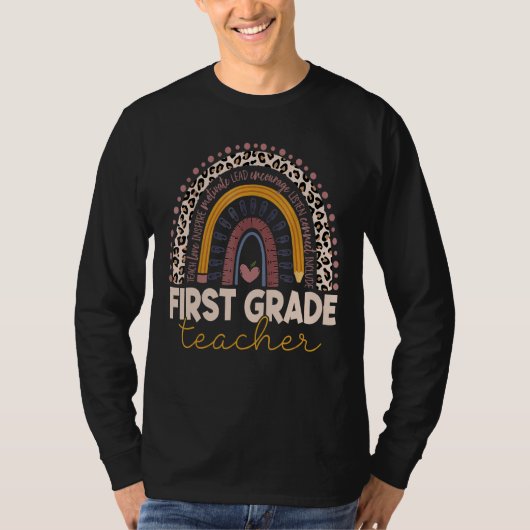 1年生先生ヒョウ虹1年生 Tシャツ (正面)