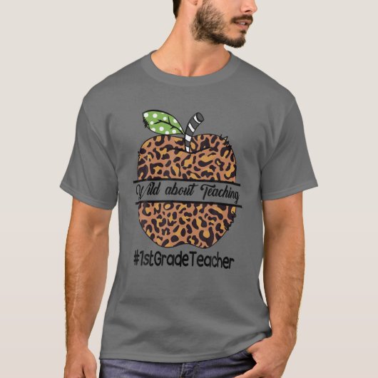 1年生先生ワイルドヒョウ教えのプレイについて Tシャツ (正面)