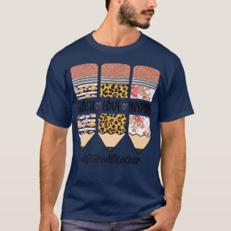 1年生先生新学期ラヴ教えインスピア Tシャツ