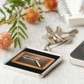 1年生先生素朴ヴィンテージ学校石板KC キーホルダー (側面)