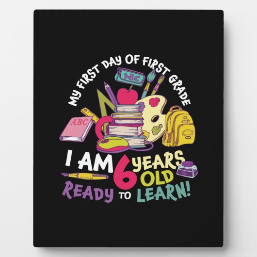 1年生先生1年生の初日 フォトプラーク (正面)