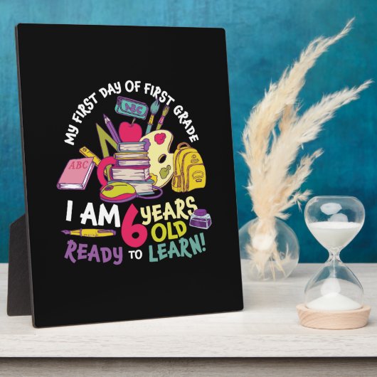 1年生先生1年生の初日 フォトプラーク (側面)