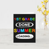 1年生卒業1年生夏ロード完了 カード (黄色い花)