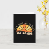 1年生教えの良い日に戻るScに先生 カード (黄色い花)