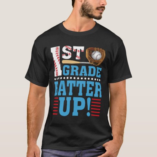 1年生新学期1年生バッターアップベースボール Tシャツ (正面)
