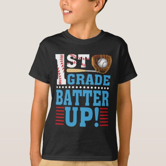 1年生新学期1年生バッターアップベースボール Tシャツ (正面)
