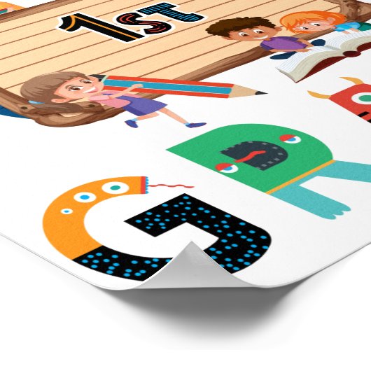 1年生新学期1年生 ポスター (角)