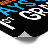 1年生日100スポーツ100th dayの100 ポスター (角)