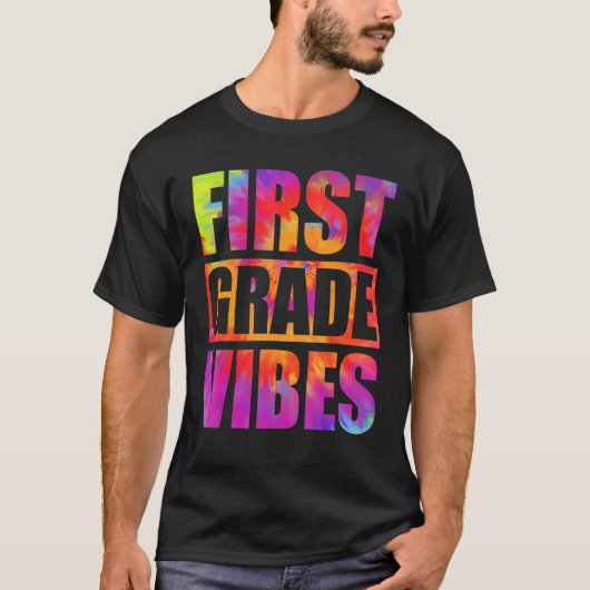 1年生絞り染め先生生徒新学期 Tシャツ (正面)