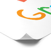 1年生誇りを持った先生ポスタープリント ポスター (角)