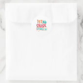 1年生釘付け、1年生フィニッシュ ラウンドシール (バッグ)