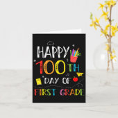 1年生100日ハッピースクールTeの100日目 カード (黄色い花)