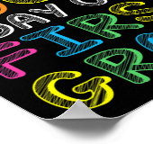 1年生100日目 – 100カラフル日 ポスター (角)