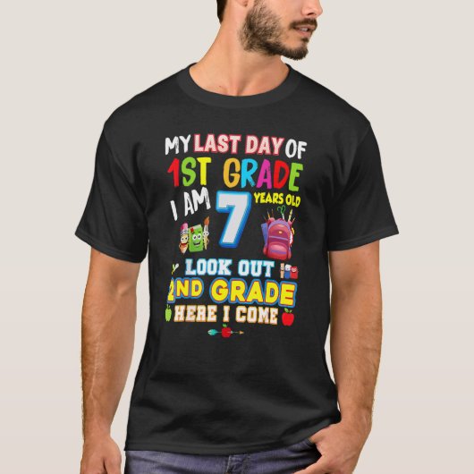 1年生2日目の最後の日は来長いG Tシャツ (正面)