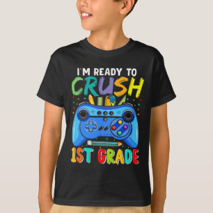 1年生+ゲーム好き男子の小学校+入学準備はバッチリ Tシャツ