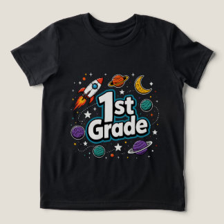 1年生 宇宙 ロケット 惑星 トライブレンドTシャツ