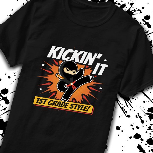 1年生 – 新学期-忍者-1年生 Tシャツ