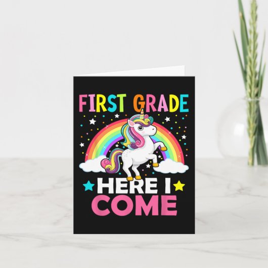 1年生Iユニコーン来新学期1st カード (正面)