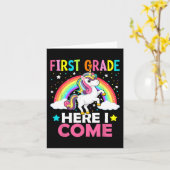 1年生Iユニコーン来新学期1st カード (黄色い花)