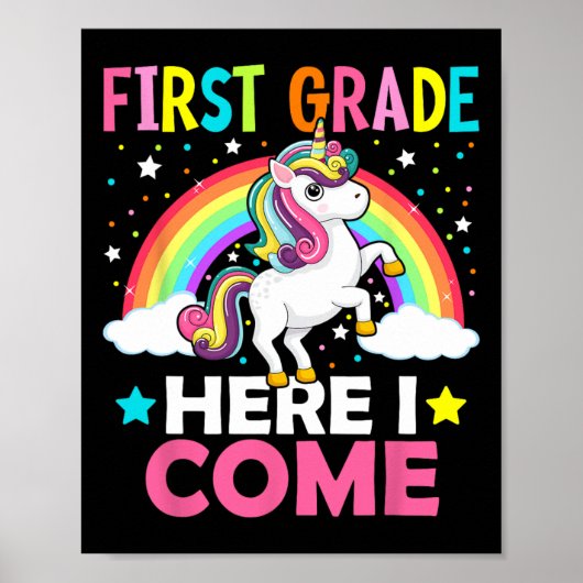 1年生I来 Unicorn Byck to School 1st ポスター (正面)