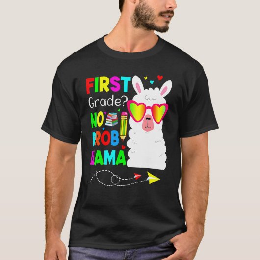 1年生No Probラマ先生学生バックト Tシャツ (正面)