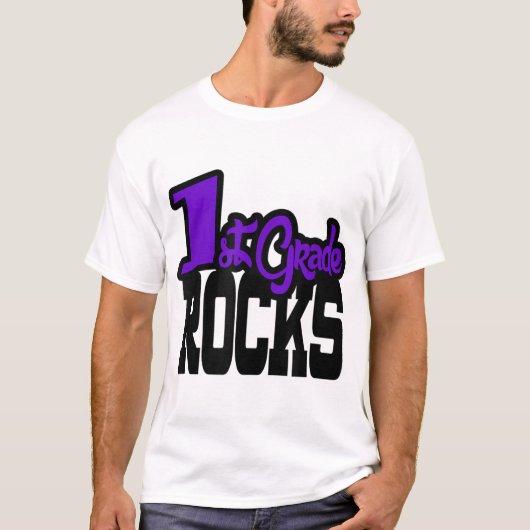 1年生ROCKSパープルスクール先生ギフトTシャツ Tシャツ (正面)