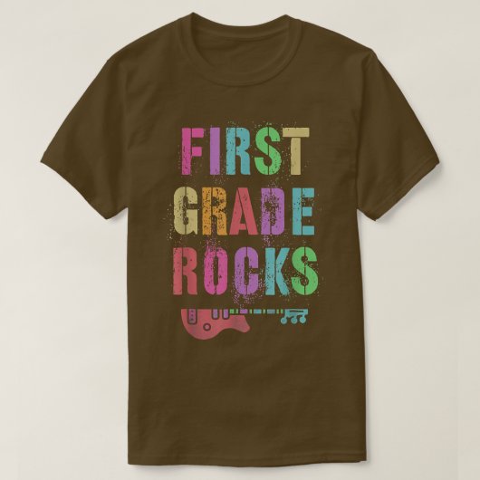 1年生ROCKS学生先生チームロックスターFIRS Tシャツ (デザイン正面)