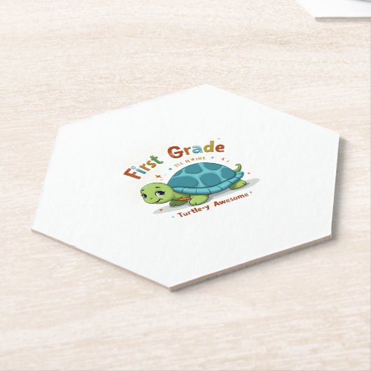 1年生Turtle-y 1年生素晴らしSchに戻る ペーパーコースター (アングル)