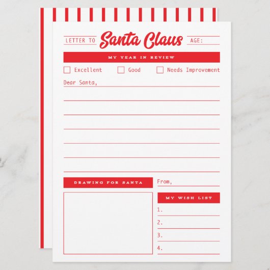 1年目が復習中のサンタレター シーズンカード (正面/裏面)