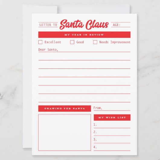 1年目が復習中のサンタレター シーズンカード (正面)