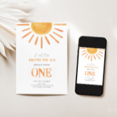 1年目のまわりにの太陽1歳の招待状 招待状