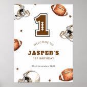 1年目のサッカーの最初の誕生日へようこそ ポスター (正面)