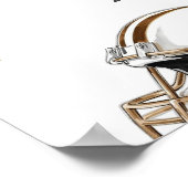 1年目のサッカーの最初の誕生日へようこそ ポスター (角)