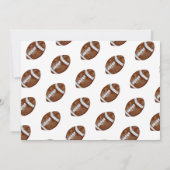 1年目のサッカー写真1回目の誕生日パーティー 招待状 (裏面)